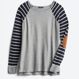 Jayden Elbow Patch Pullover - Pink Clover